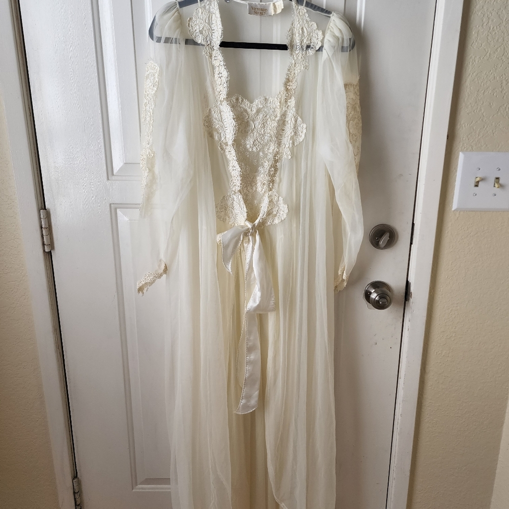 Vintage Victoria's Secret Nightgown and Sheer Robe